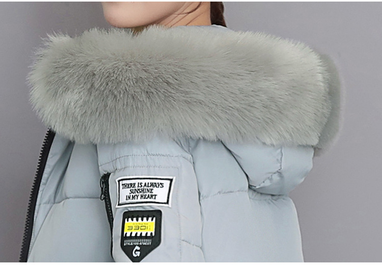 2023 Cotton-padded Jacket Women's Long Slim Fit Slimming Cotton-padded Jacket Coat Large Size Wool Collar Thickened Large Size Cotton-padded Jacket Ti_voghion.com