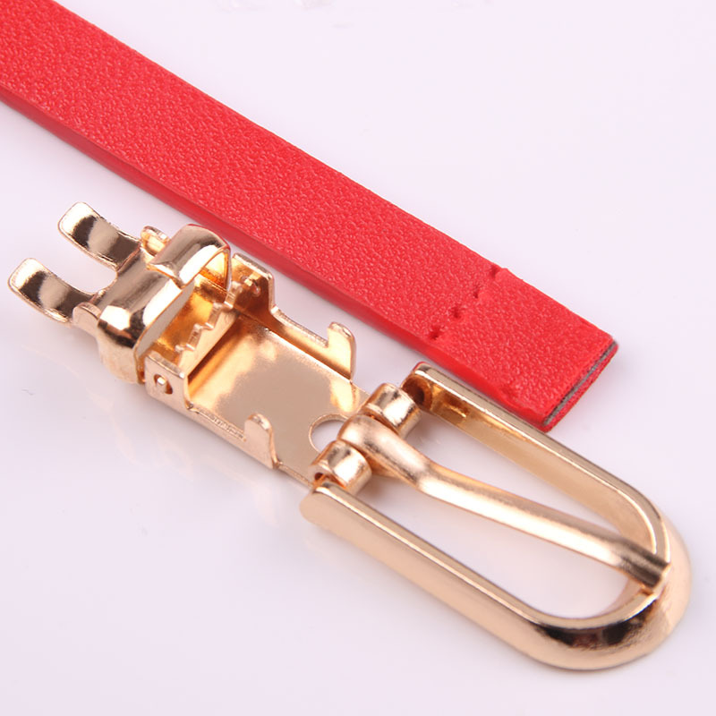 New Multicolor Decorative Dress with Sweater Belt Women's All-match Pin Buckle PU Small Belt Korean Style Belt