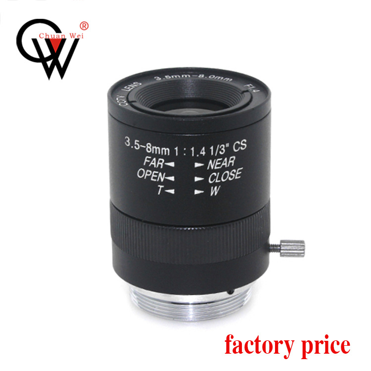 3.5-8mm manual aperture LENS zoom LENS Chuangwei video LENS camera LENS CW LENS