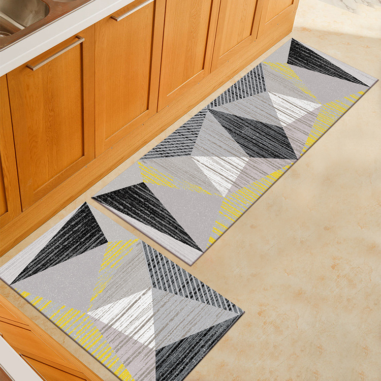 Factory direct supply kitchen carpet European simple padded kitchen carpet floor mat machine hand washing carpet wholesale