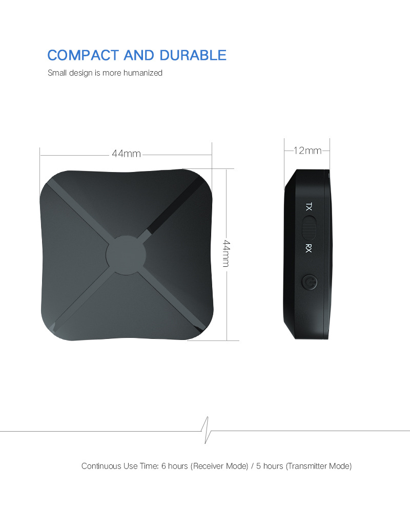 2023 new Bluetooth transmitter receiver two-in-one adapter TV car speaker mobile phone computer audio
