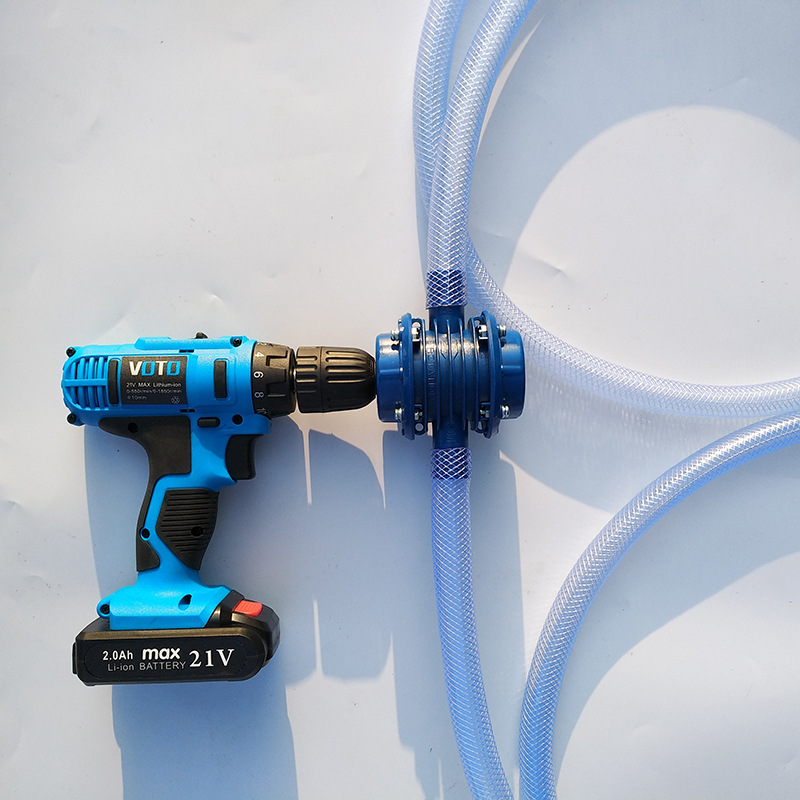 Hand electric drill water pump mini self-priming pump DC water pumping machine self-priming centrifugal pump household small water pump