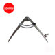 With wing scribing gauge spacing gauge compasses gauge sideline device vegetable tanning leather sub-gauge leather sideline tool