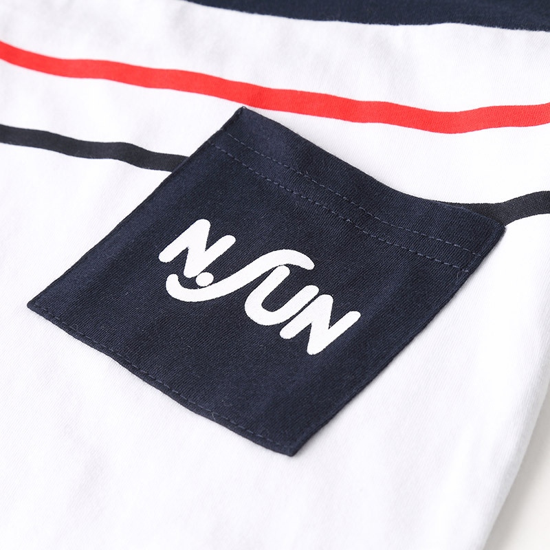 Trendy parent-child summer 2024 color matching pocket family suit parent-child short sleeve T-shirt a generation of hair
