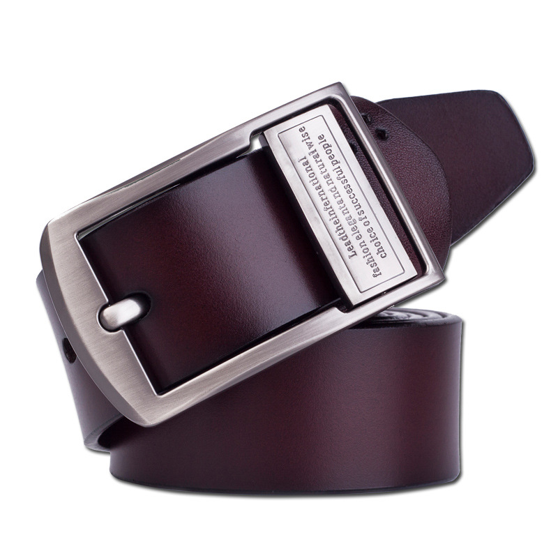 Men's leather pin buckle belt men's antique belt fashion casual pure cowhide jeans with manufacturers a generation of hair