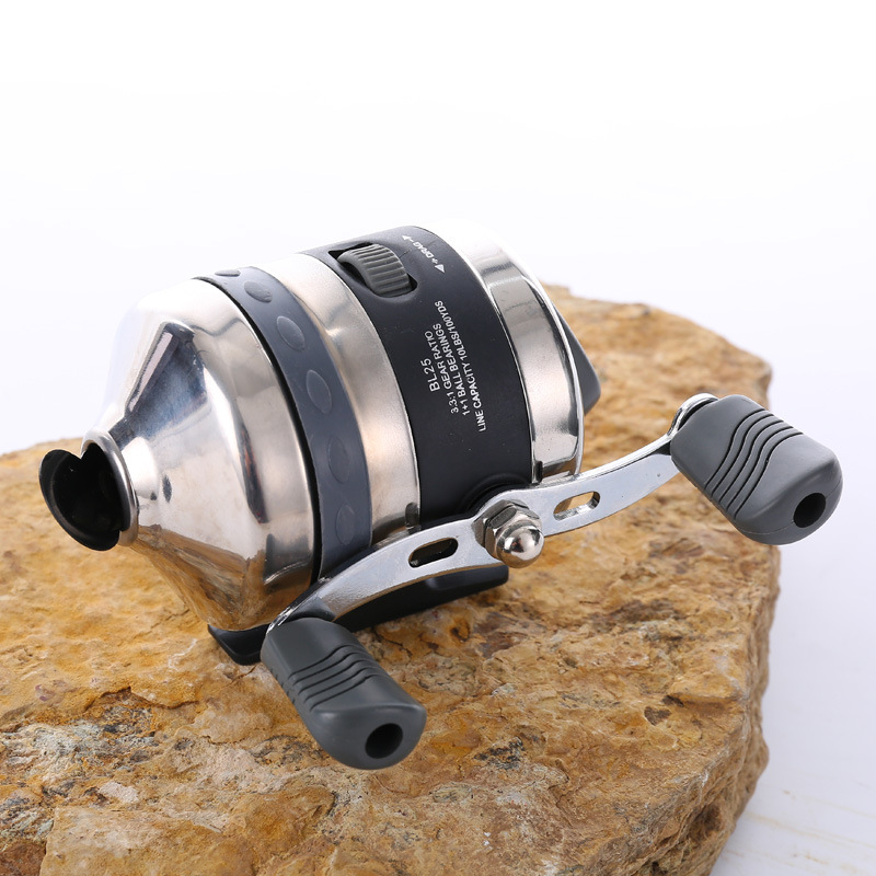 Double fish bastion 25 stainless steel fishing wheel BL25 fishing dart wheel with line device spherical closed left and right Exchange fishing wheel