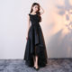 European and American ebay dress women's 2023 New elegant black evening dress banquet graduation season party dress