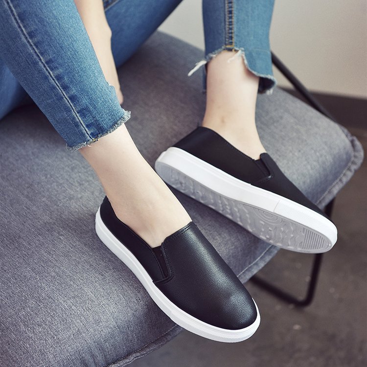 Shoes Women's Spring 2022 Flat Nurse Work Shoes Student Shoes Overlap Korean Style Soft Sole White Shoes Women's Shoes