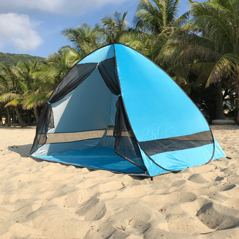Gauze tent spot wholesale cross-border Amazon explosions full-automatic 2 seconds anti-mosquito beach sunshade