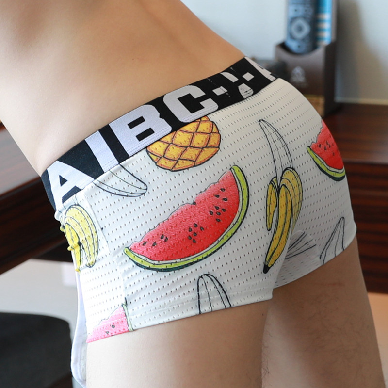Factory direct genuine Aibei pure aibc summer mesh men's underwear boxers breathable fashion 017PJ