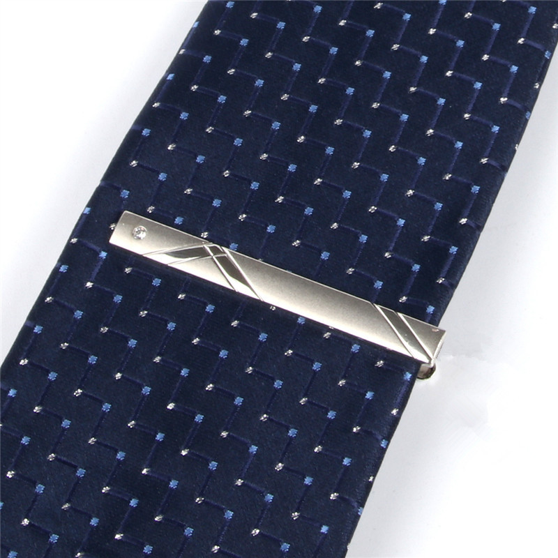 Spot men's formal silver tie clip fashion simple business tie clip tie clip wholesale