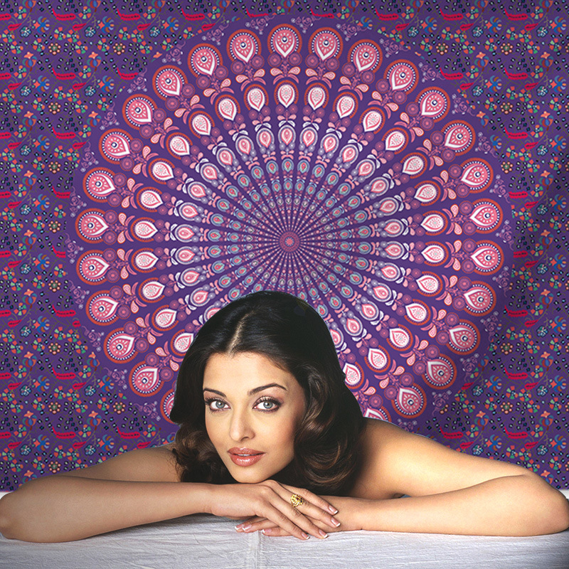 AliExpress foreign trade tapestry India Mandala hanging cloth beach towel cushion dormitory background cloth tablecloth factory direct sales