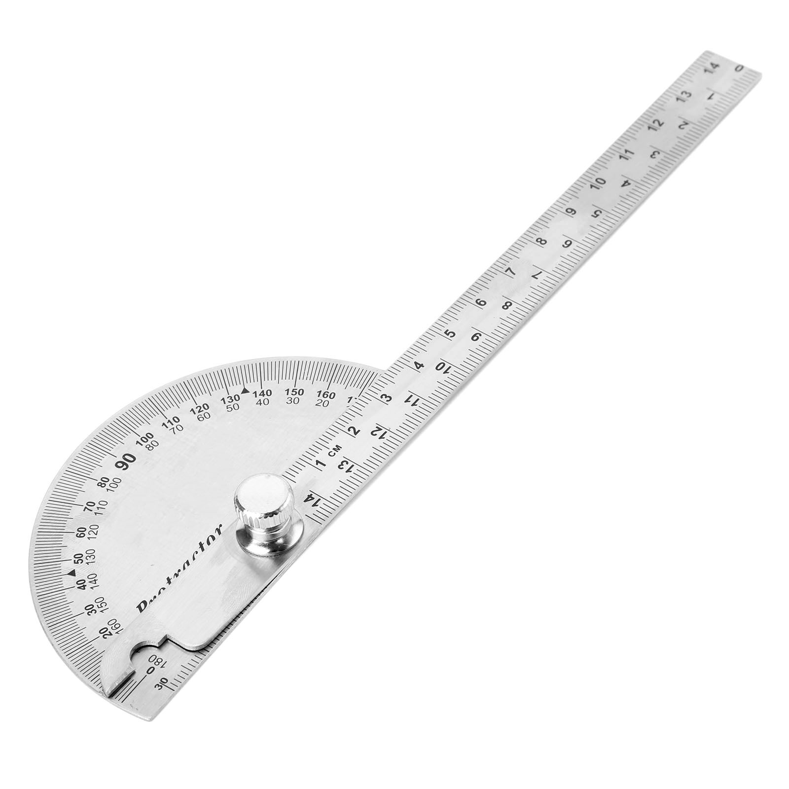 Angle ruler hand measuring ruler 180 steel angle simple protractor double arm protractor 250mm