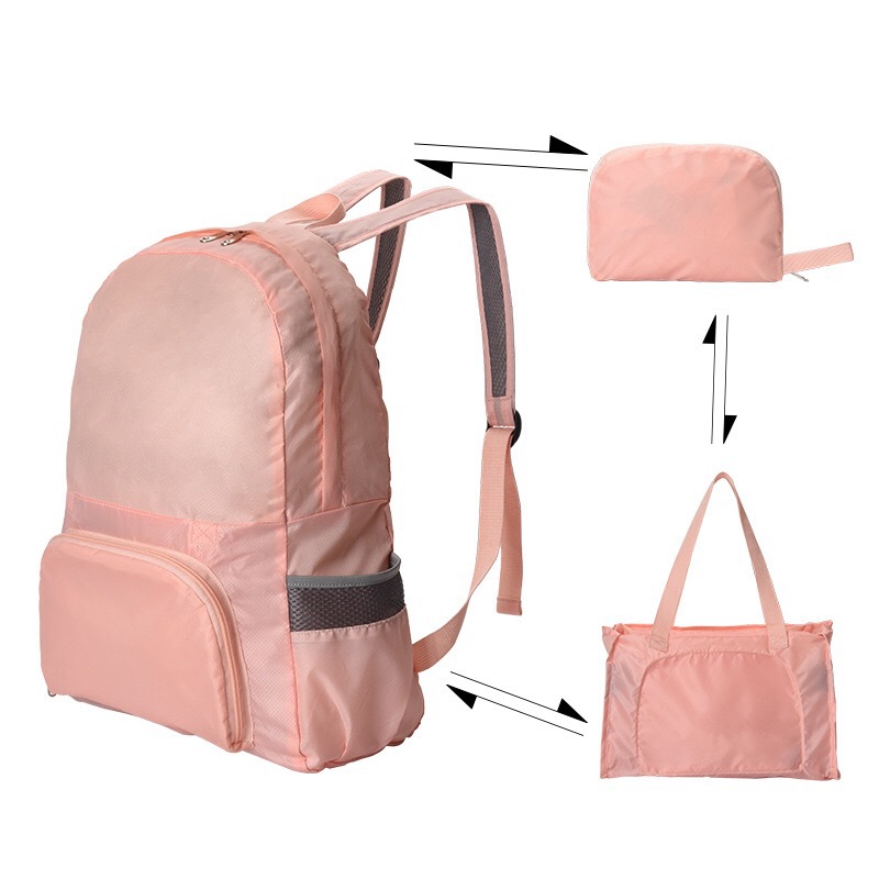 Travel Dual-Use Foldable Backpack Multifunctional Simple Women's Backpack Bag Portable Backpack