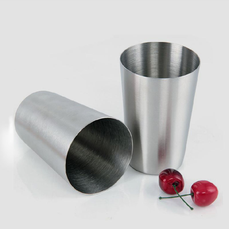 直身不锈钢创意水杯漱口杯单层直筒旅行杯情侣杯卫浴洗漱用品
