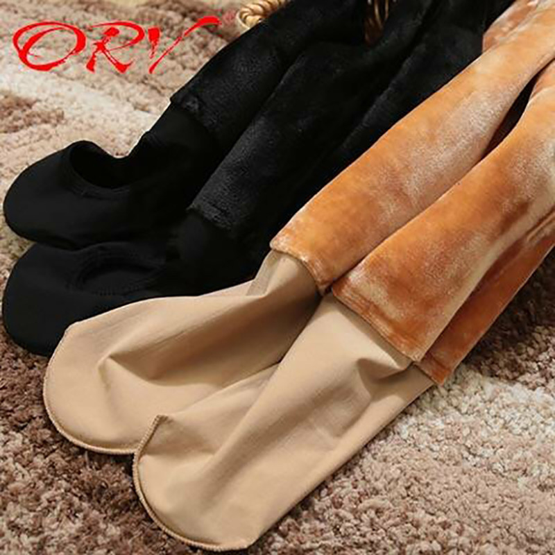 300g winter velvet leggings women's high waist slim light leg artifact pantyhose fake meat warm one-piece pants