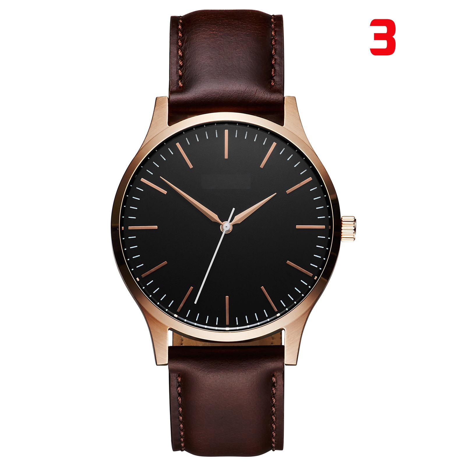 Hot selling simple belt MT quartz watch OEM customized AliExpress best selling genuine leather watch 424-2