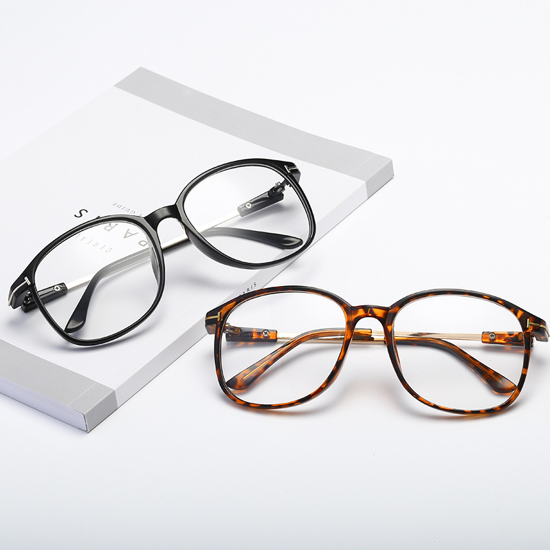 New transparent finished myopia glasses 100-600 degrees for men and women retro transparent frame myopia glasses wholesale