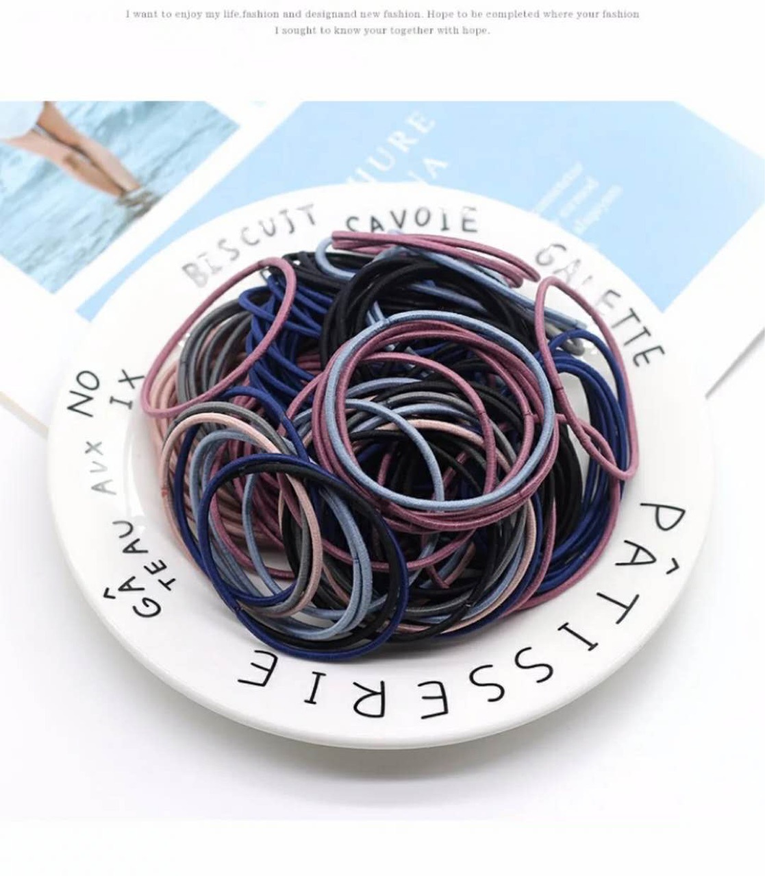 Rubber Band Hair Band Hair Rope Hair Rope Korean Style Fresh Style Headwear Adult Simple Mori Girl Style Hair Jewelry Leather Cover