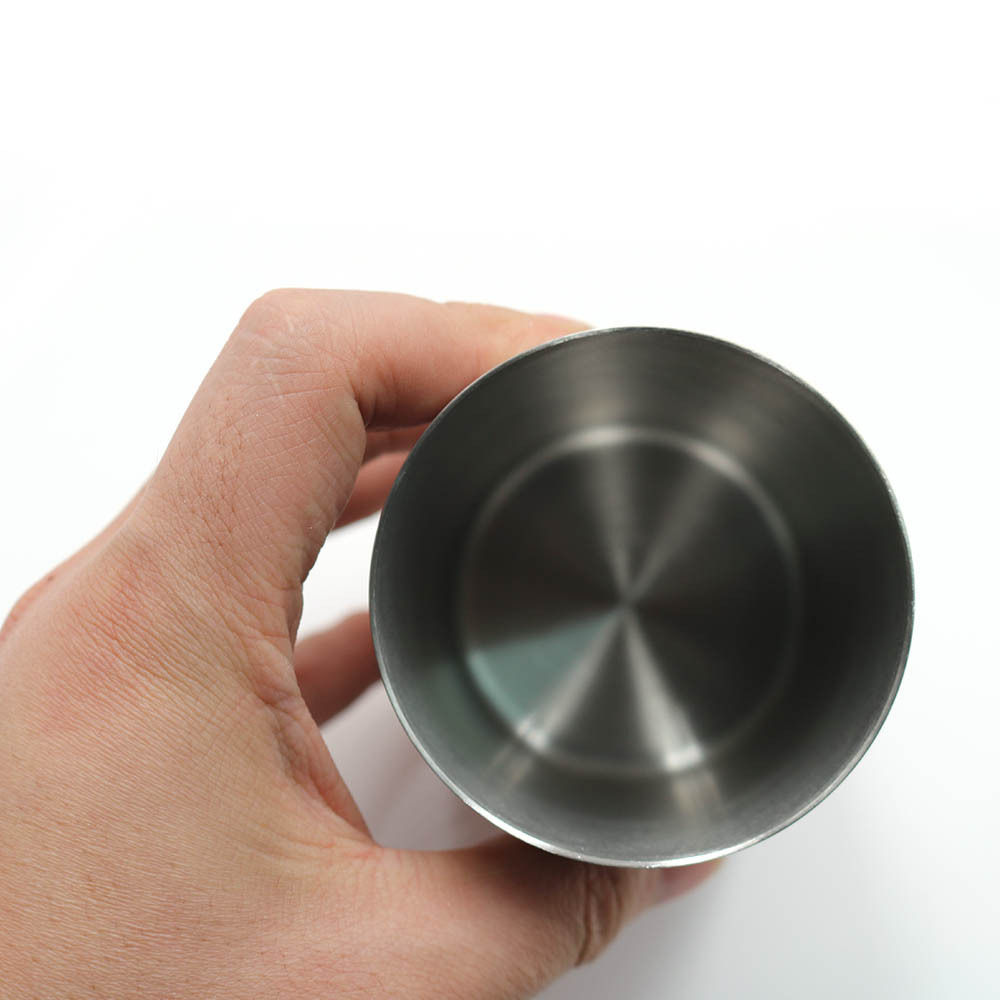 Spot small straight body gargle Cup 304 stainless steel beer cup sake cup small straight Cup can be fixed logo single layer