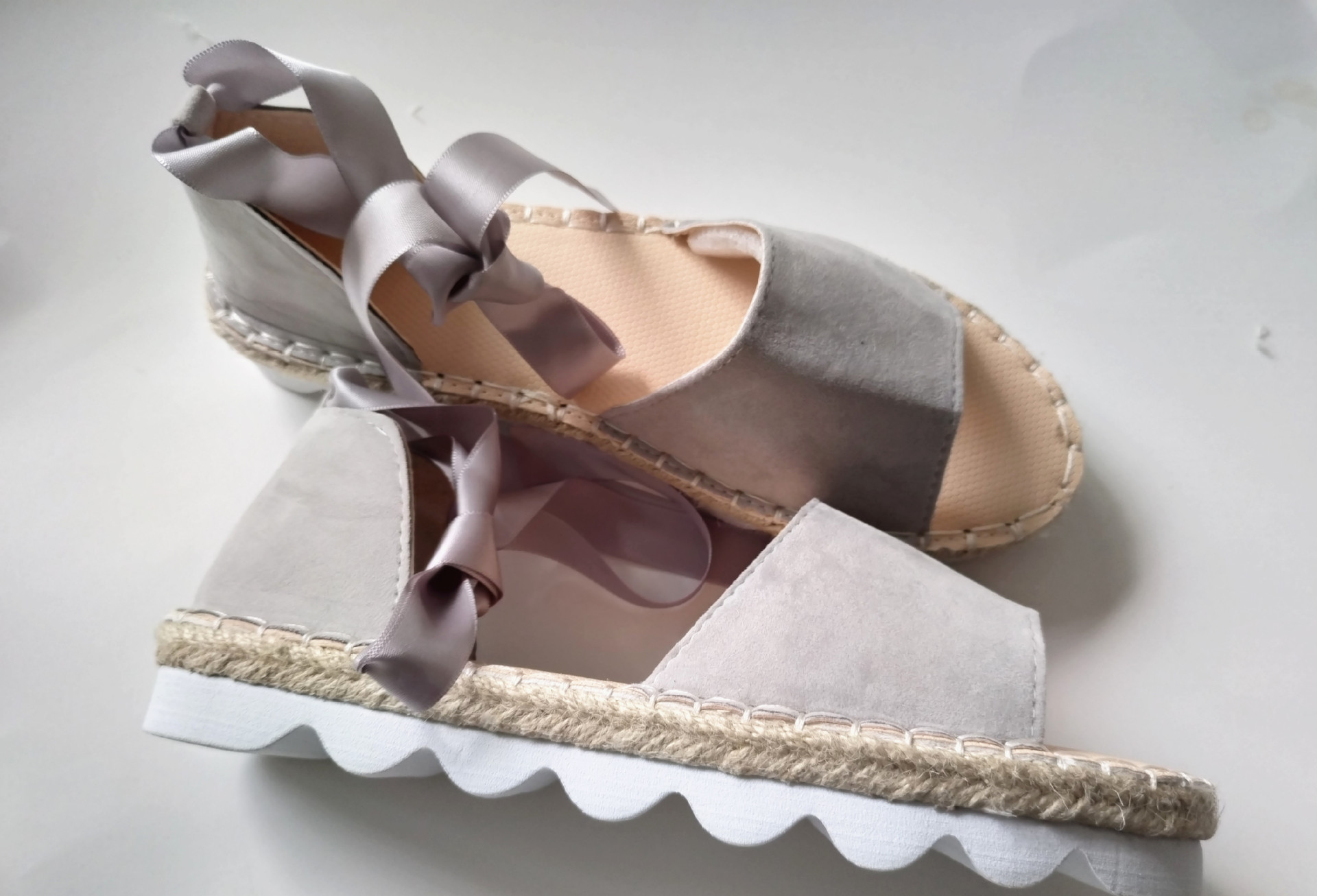 wish Amazon Foreign Trade Foot Ring Strap Large Size European and American Women Flat Heeled Thick Sole Hemp Rope Breathable Sandals