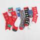 Cross-border exclusive 2021 fashion 30 fashion brand Christmas socks personalized creative mid-calf socks factory wholesale