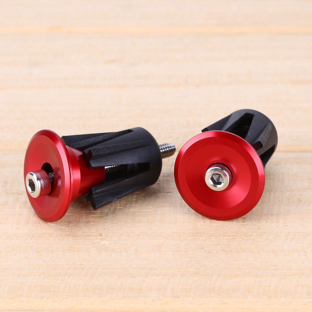 Mountain bike bicycle aluminum alloy handle plug cover car handle plug 6 color optional bicycle riding accessories