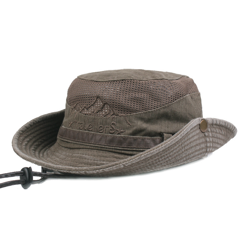 Summer Outdoor Hat Men's Big Edge Sunscreen Hat Sun Hat Men's UV Protection Fishing Hat Fisherman Hat Sun Hat