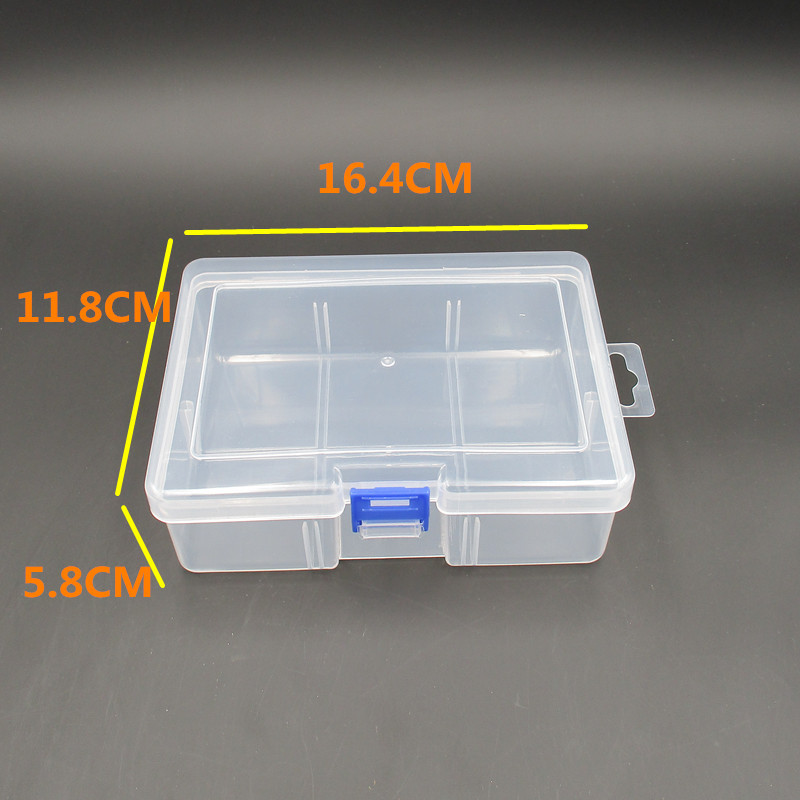 Large 6-compartment Transparent Plastic Box Quilt Holder Storage Finishing Inner Empty Box Lid Hardware Tool Finishing Box
