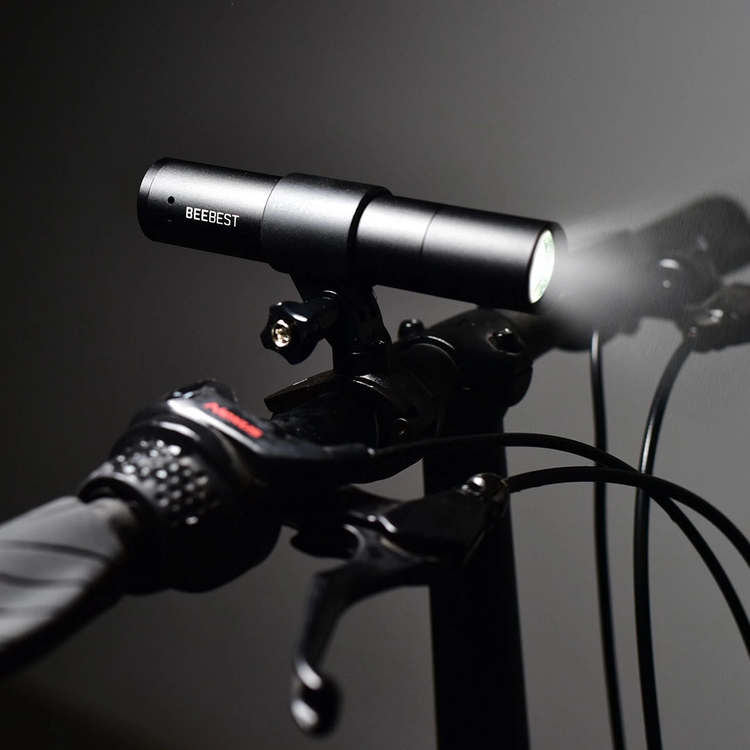 Polar bee flashlight zoom outdoor super bright multifunctional rechargeable LED Portable bicycle household flashlight