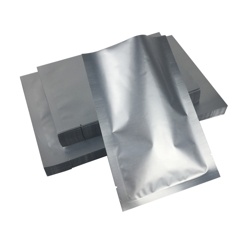 In stock three-side seal aluminum foil vacuum bag pure aluminum foil bag aluminum foil flat pocket plastic bag universal mask bag