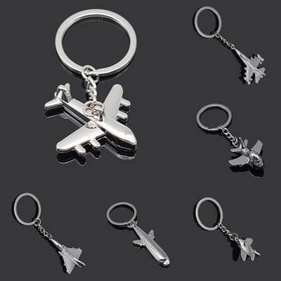 Personalized metal key chain key chain aviation model creative gifts small aircraft LOGO lettering a generation of hair