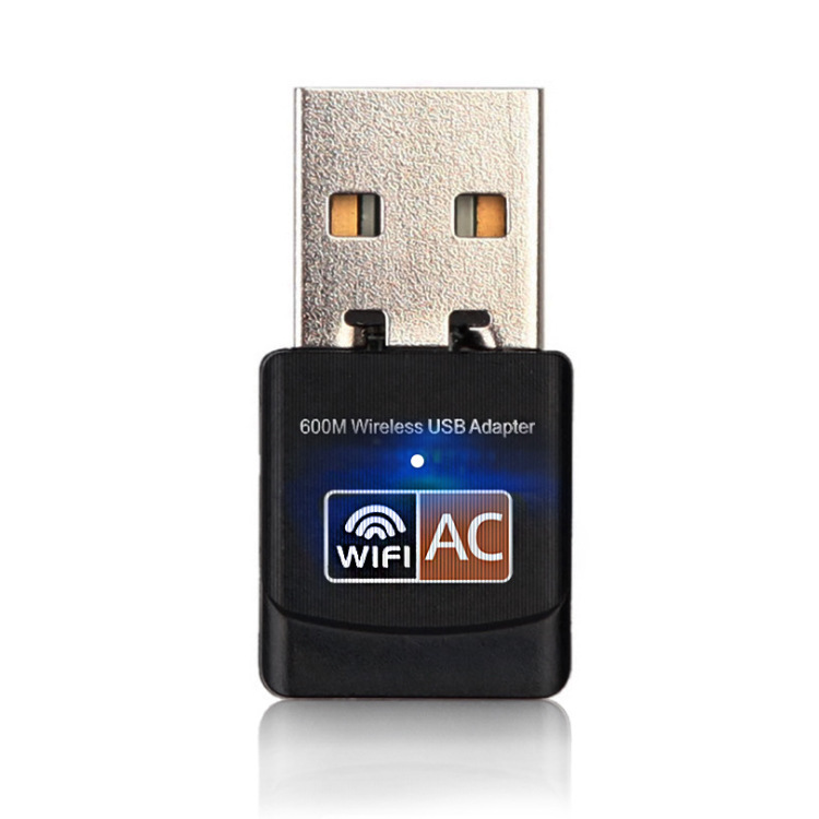 Mini 600m wireless network card 2.4g 5.8G dual-frequency USB wireless network card WiFi receiver 5G adapter