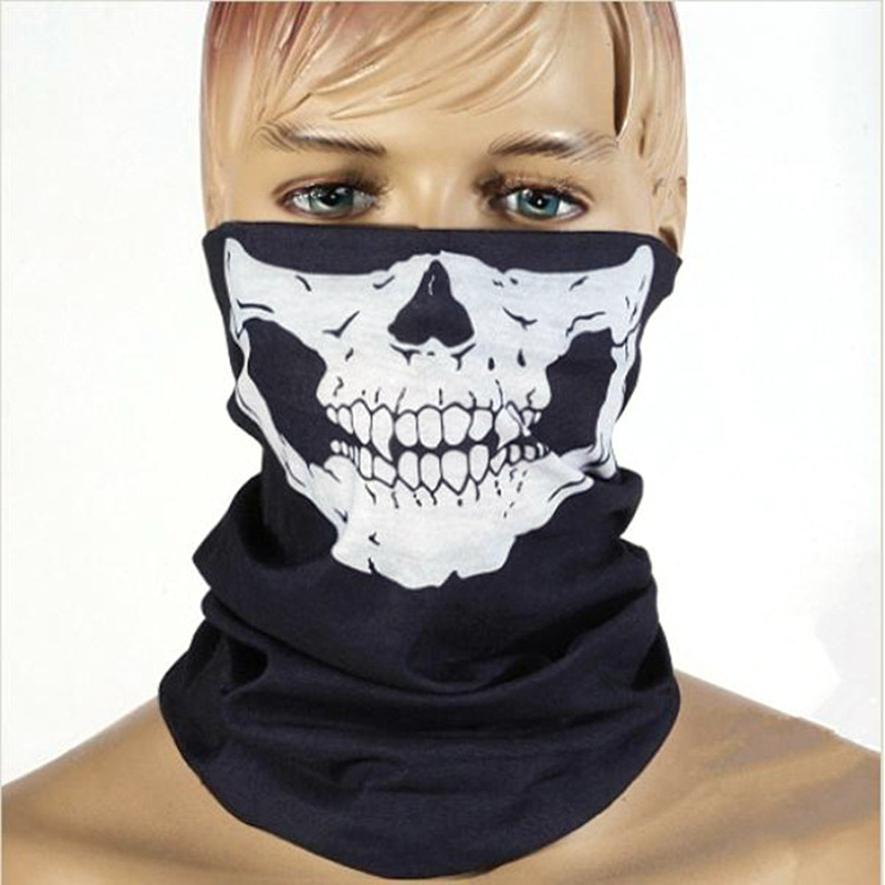 Skull seamless headscarf outdoor cycling sports mask Halloween props multifunctional windproof magic headscarf