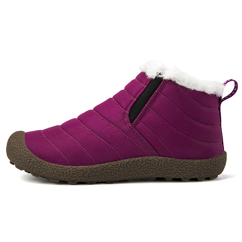 Cross-border winter cotton shoes snow boots women's high-top velvet warm cotton slippers winter shoes mother short boots large size shoes