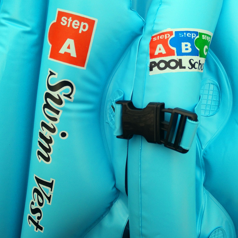 Factory spot supply pvc children's inflatable swimsuit inflatable ABC water buoyancy vest swimsuit