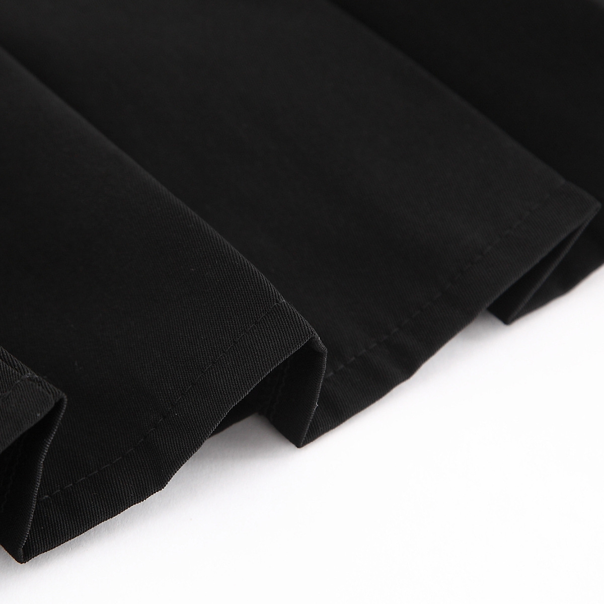 JK Uniform Skirt Academic Style A- Line Skirt Elapsaic Waist Pleated Black Long Skirt plus size Japanese Style Skirt Women's Summer Q25