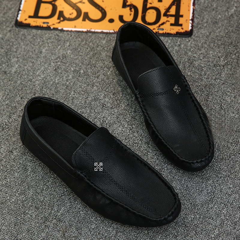 Men's bean shoes soft soft soles youth everything with lazy shoes loafers_voghion.com