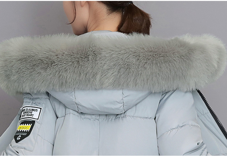 2023 Cotton-padded Jacket Women's Long Slim Fit Slimming Cotton-padded Jacket Coat Large Size Wool Collar Thickened Large Size Cotton-padded Jacket Ti_voghion.com