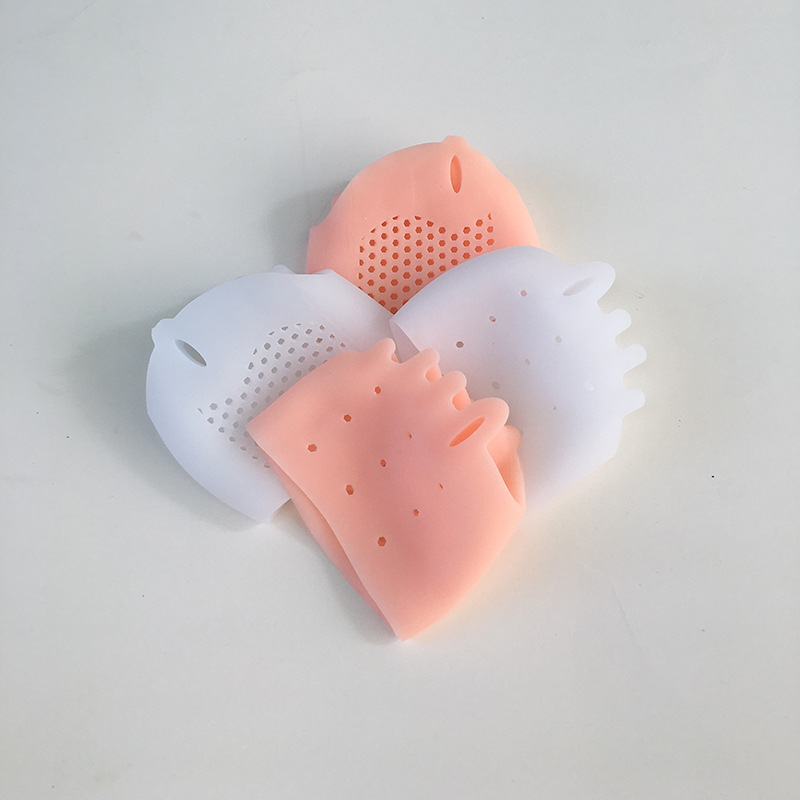 Five-hole honeycomb front pad hallux valgus big foot bone overlap shock absorption female split toe toe foot finger sleeve five-hole fixation