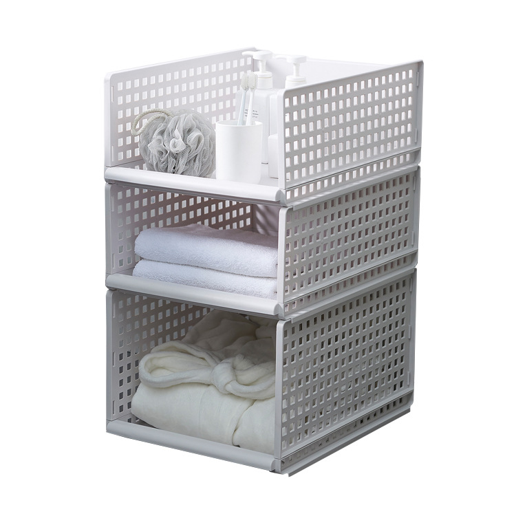 Detachable Oversized Wardrobe Organizer Clothes Storage Basket Multi-Layer Stackable Storage Rack Storage Rack