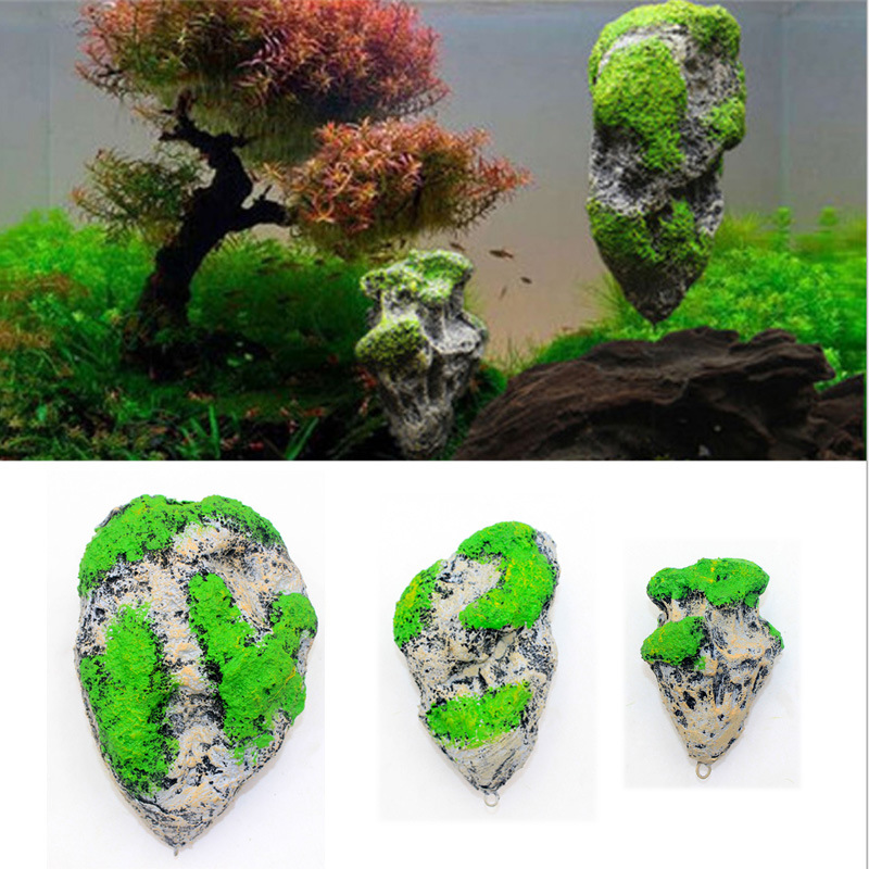 Piedra flotante artificial flotante de piedra paisaje acuario decoración paquete Avatar