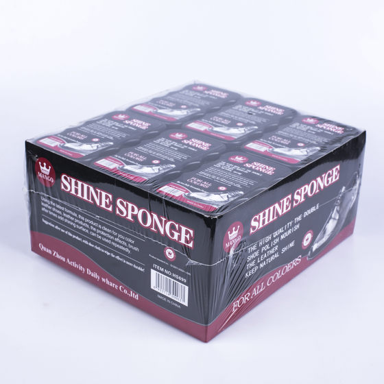 Minguang hot sale sponge block shoe polish transparent colorless leather shoes care maintenance shoe polish double-sided sponge sponge sponge shoe wax