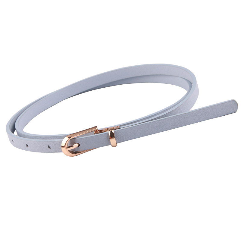 New Multicolor Decorative Dress with Sweater Belt Women's All-match Pin Buckle PU Small Belt Korean Style Belt