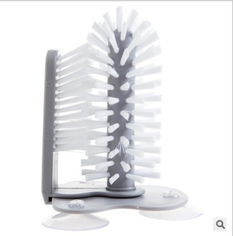 Creative Suction Wall Lazy Cup Brush Glass Cleaning Brush Kitchen Rotating Cup Tea Cup Brush Washing Cup Brush