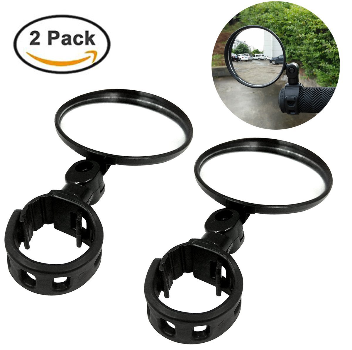 Mini Bicycle Rearview mirror folding rearview mirror reversing mirror mountain bike convex mirror large round rearview mirror
