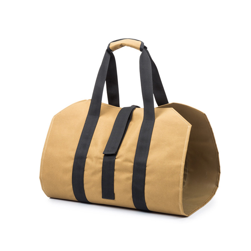 Spot convenient outdoor portable wood storage bag Oxford cloth firewood bag outdoor large capacity logging bag Wood bag