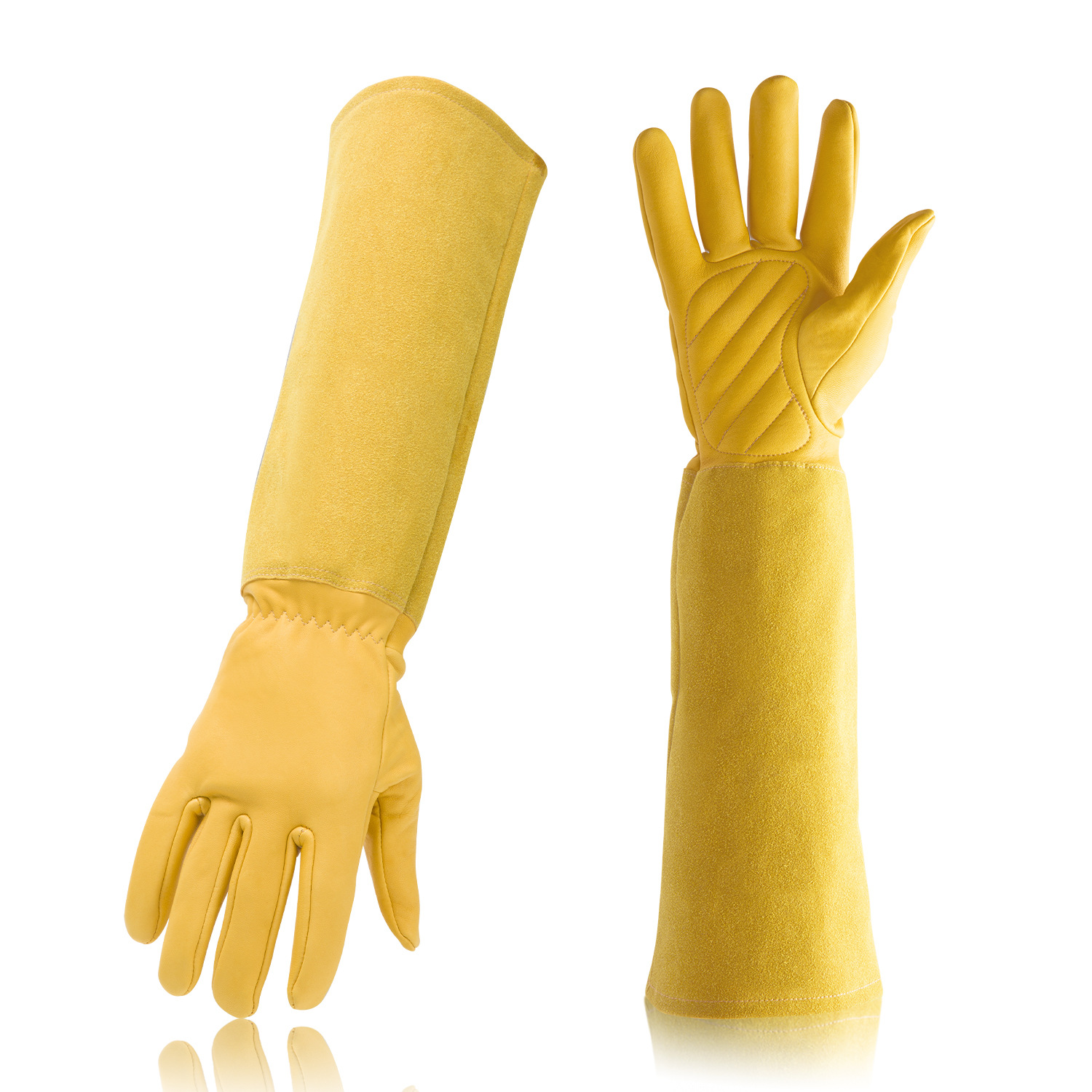 Amazon printed gardening gloves garden gloves long sleeve wrist anti-puncture Labor protection garden gloves tools wholesale