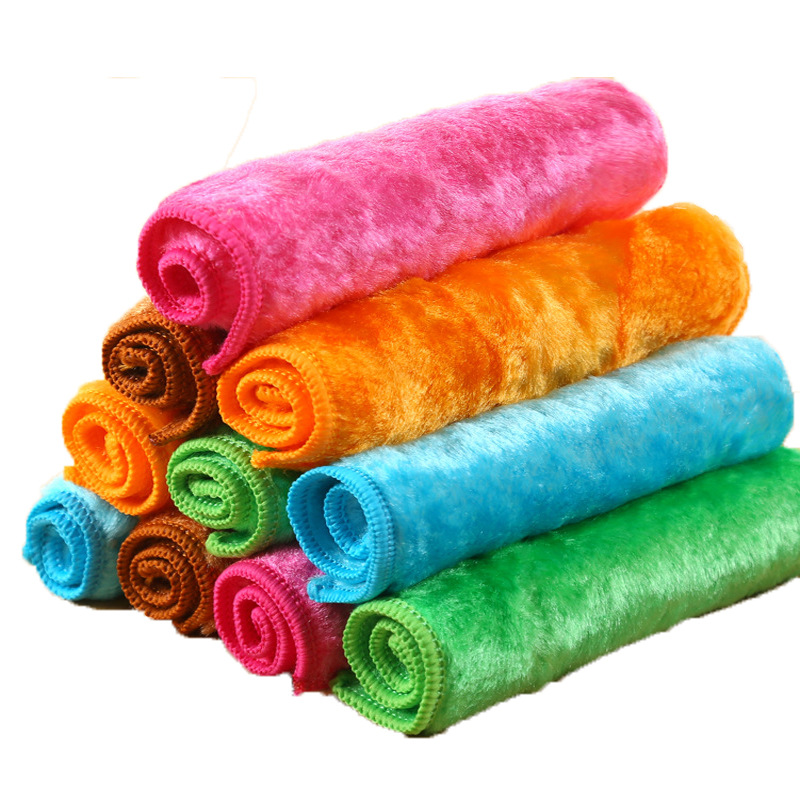Washing towel Taobao [5 pieces of clothes on behalf of hair] washing towel wood fiber absorbent kitchen washing cloth oil-free cloth