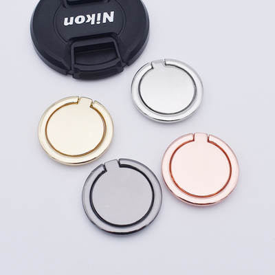 Round ring bracket can be used as gift LOGO metal ring buckle 360 degree rotating desktop mobile phone universal bracket